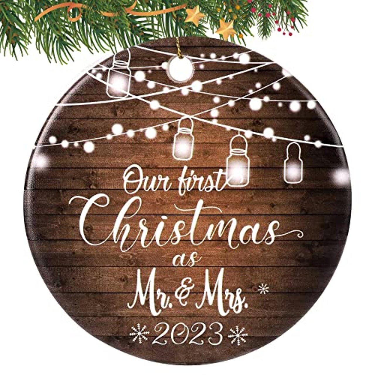 Our First Christmas as Mr. and Mrs Ornament 2023, 1st Christmas Married  Ornaments, Wedding Gifts for Couple Bride and Groom, Christmas Tree  Decoration, Bridal Shower Gift, Newlywed Gift